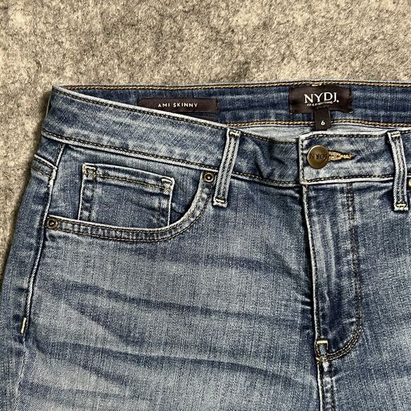 NYDJ Not Your Daughters Ami Skinny Jeans Womens 6 Blue Lift Tuck Technology - Picture 16 of 17